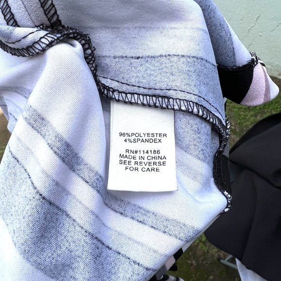 Pink, Black, White, and Grey Striped Blazer - Picture 6 of 6